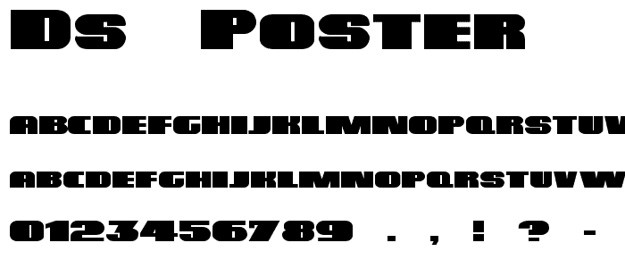 DS Poster font